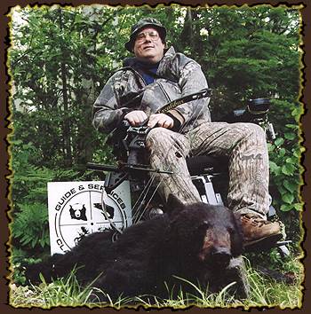 Disabled hunts, Disabled bear hunting guides, bear hunting in Canada with Claude Turcotte Big Bear Hunts 